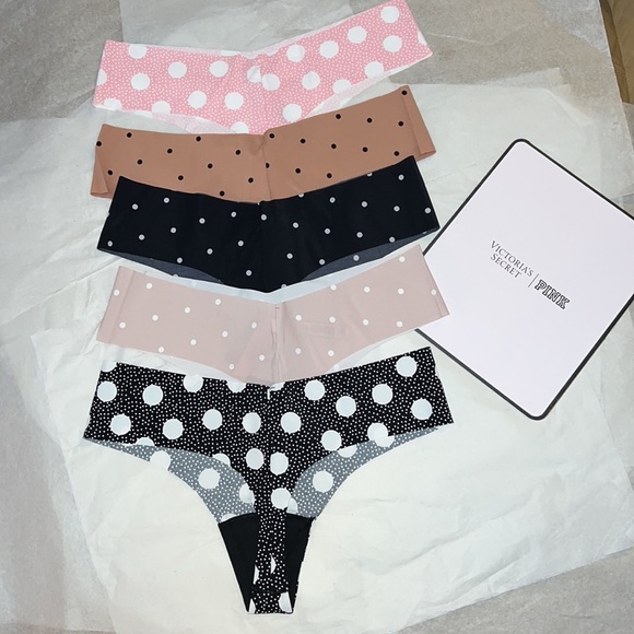 5pk Victoria's Secret THONG No Show Panties XL - Picture 6 of 15